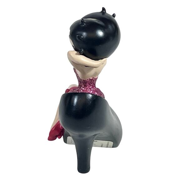 Vintage Betty Boop Stepping Out Black High Heel Shoe 2000 Westland #6819 - Picture 5 of 9